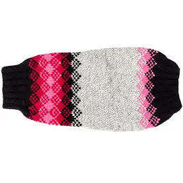 Chilly Dog Dog Sweater Fairisle Pink Diamond