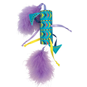 Vibez Bat-A-Bout Roller With Feathers & Ribbons