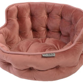 Precious Tails - Cuddler Round Tufted Velvet Pet Bed