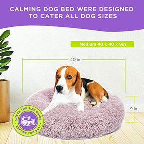 Zampa Pets Dog Bed Calming Round