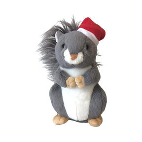 Midlee - Santa Squirrel Plush Dog Toy