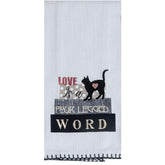 Kay Dee Designs - Four Legged Word Embroidered Tea Towel-Southern Agriculture