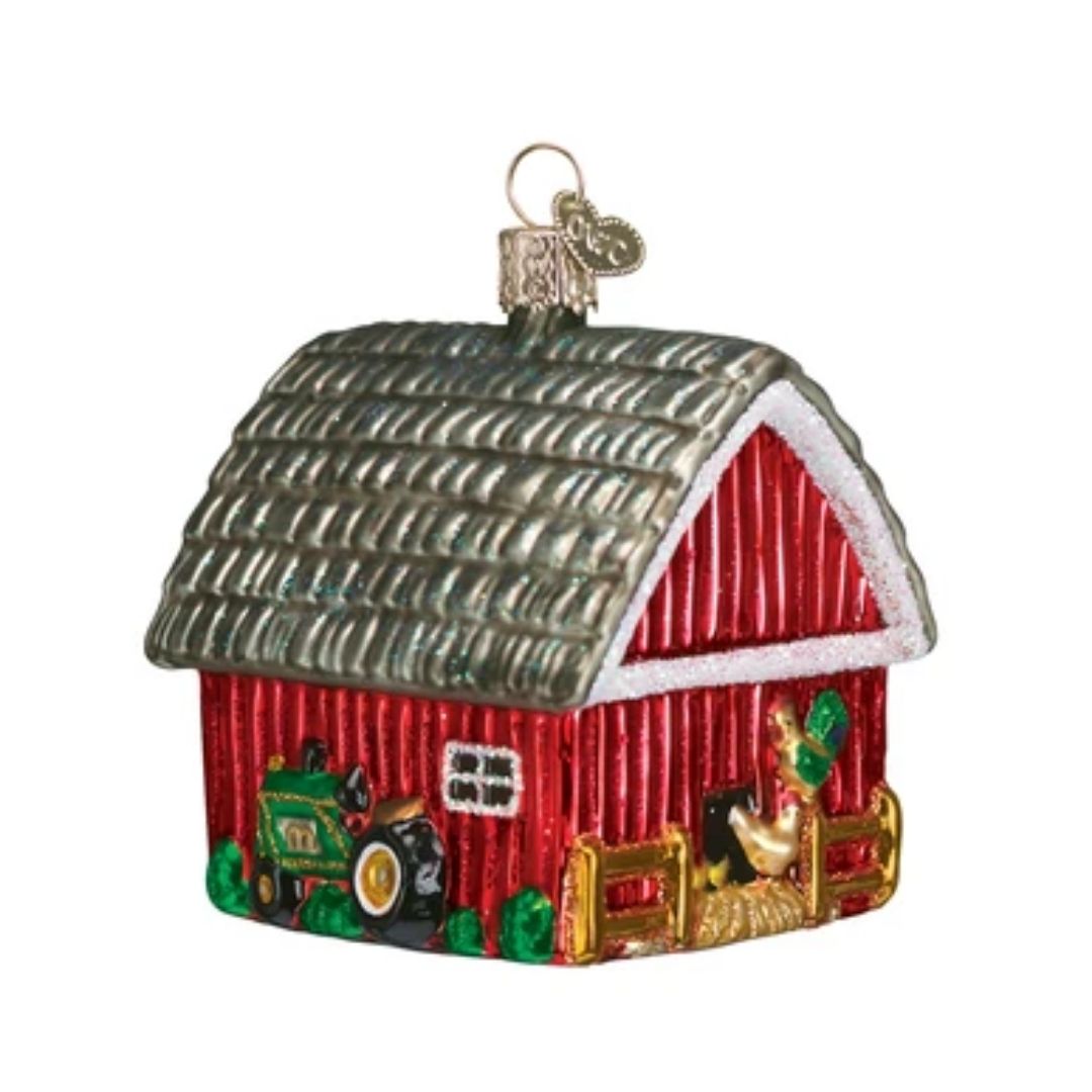 Old World Christmas - Barn Ornament-Southern Agriculture