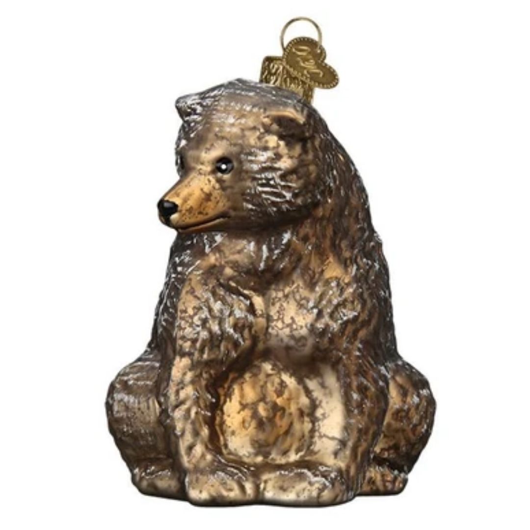 Old World Christmas - Vintage Bear Ornament-Southern Agriculture