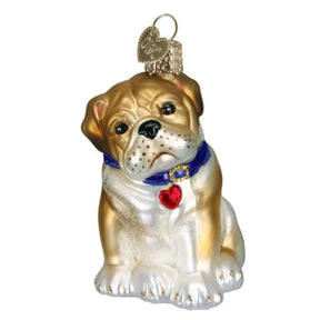 Old World Christmas - Bull Pup Ornament-Southern Agriculture