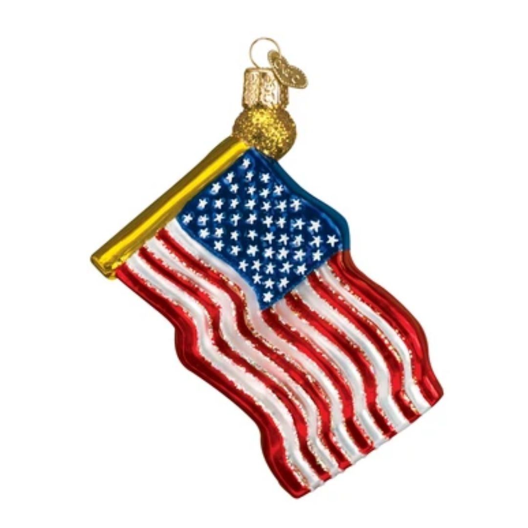 Old World Christmas - Star-Spangled Banner Ornament-Southern Agriculture