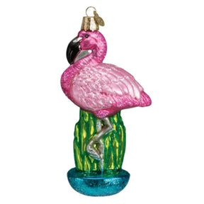 Old World Christmas - Flamingo Ornament-Southern Agriculture