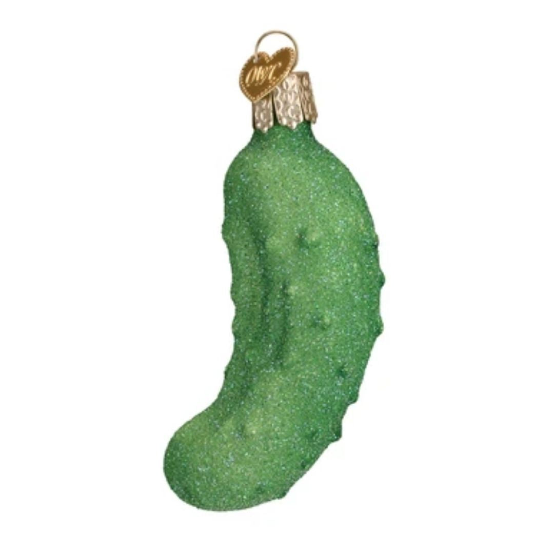 Old World Christmas - Glistening Pickle Ornament-Southern Agriculture