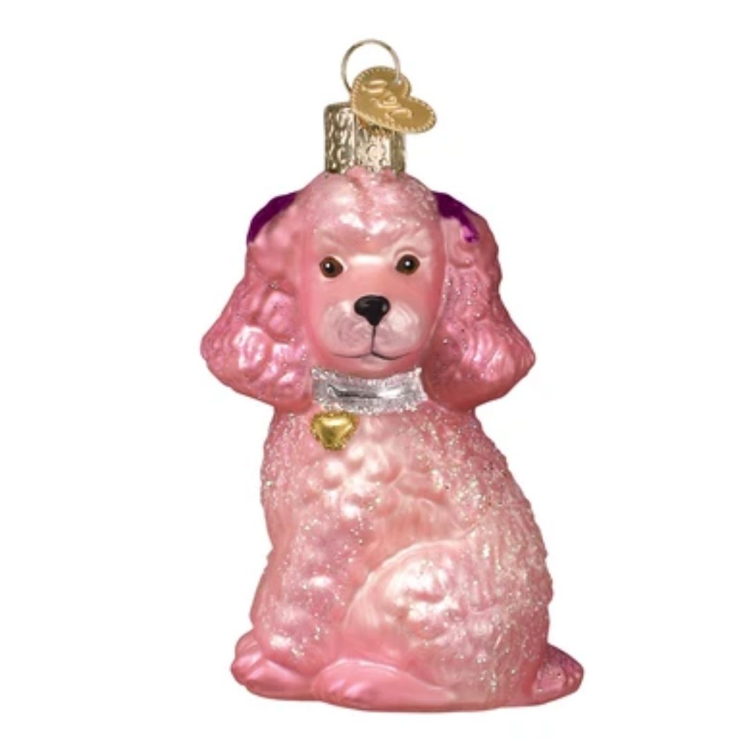 Old World Christmas - Pink Poodle Ornament-Southern Agriculture