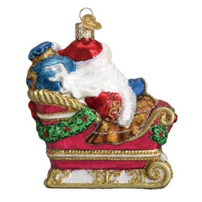 Old World Christmas - Santa In Sleigh Ornament-Southern Agriculture