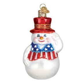 Old World Christmas - Patriotic Snowman Ornament-Southern Agriculture