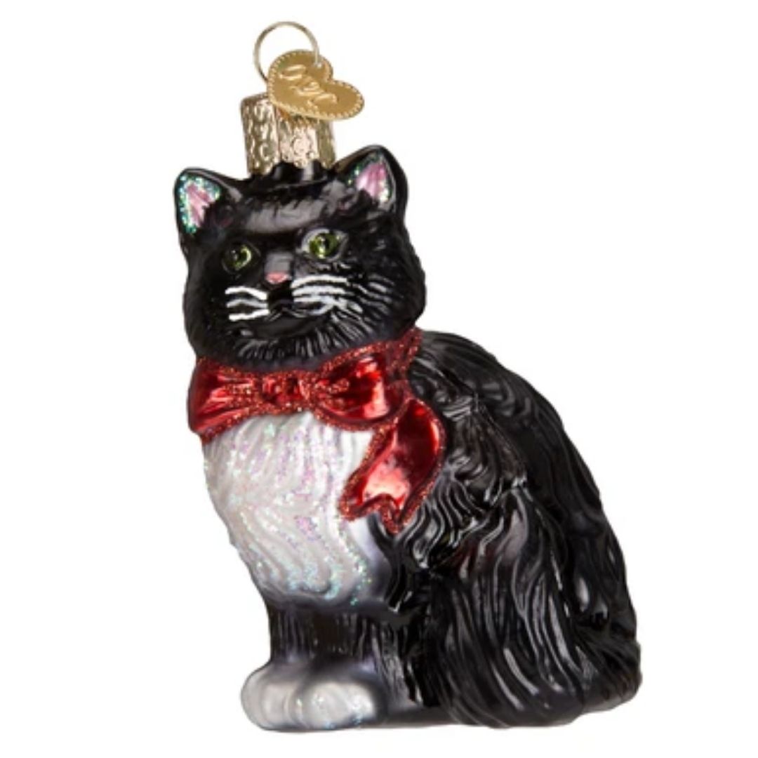 Old World Christmas - Tuxedo Kitty Ornament-Southern Agriculture