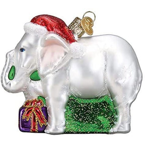 Old World Christmas - White Elephant Ornament-Southern Agriculture