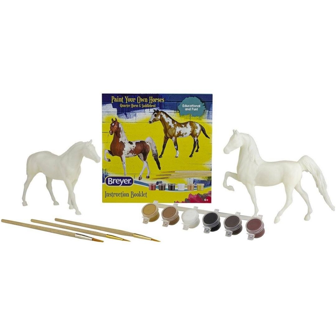 Breyer - Paint Your Own Horse | Quarter Horse & Saddlebred-Southern Agriculture