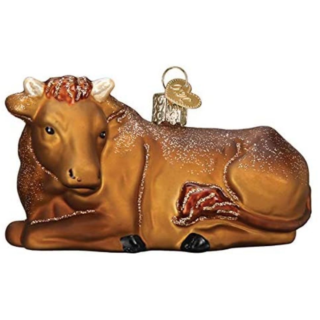 Old World Christmas - Ox Ornament-Southern Agriculture