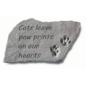 Kay Berry - Cats Leave Paw Prints on Our Hearts Garden Accent Stone-Southern Agriculture