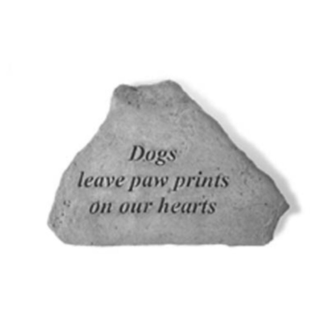 Kay Berry - Dogs Leave Paw Prints on Our Hearts Garden Accent Stone-Southern Agriculture