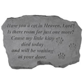 Kay Berry - Have You a Cat in Heaven, Lord? Garden Accent Stone-Southern Agriculture