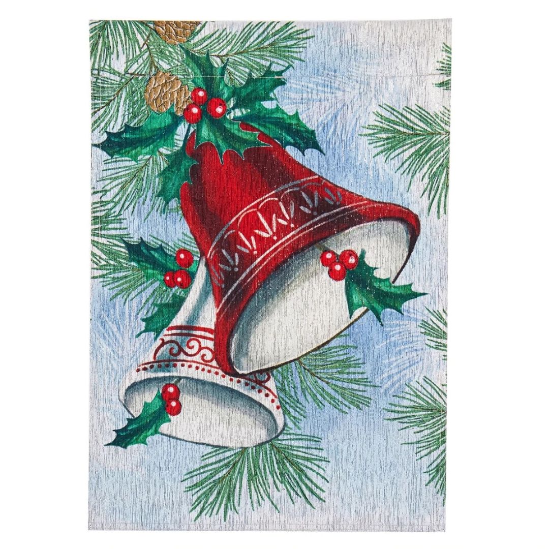 Christmas Bells Glisten Garden Flag