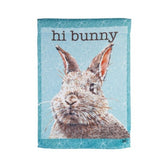 Hi Bye Bunny Reversible Garden Suede Flag