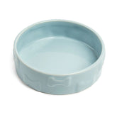 Park Life Manor Blue Pet Bowl with Bones