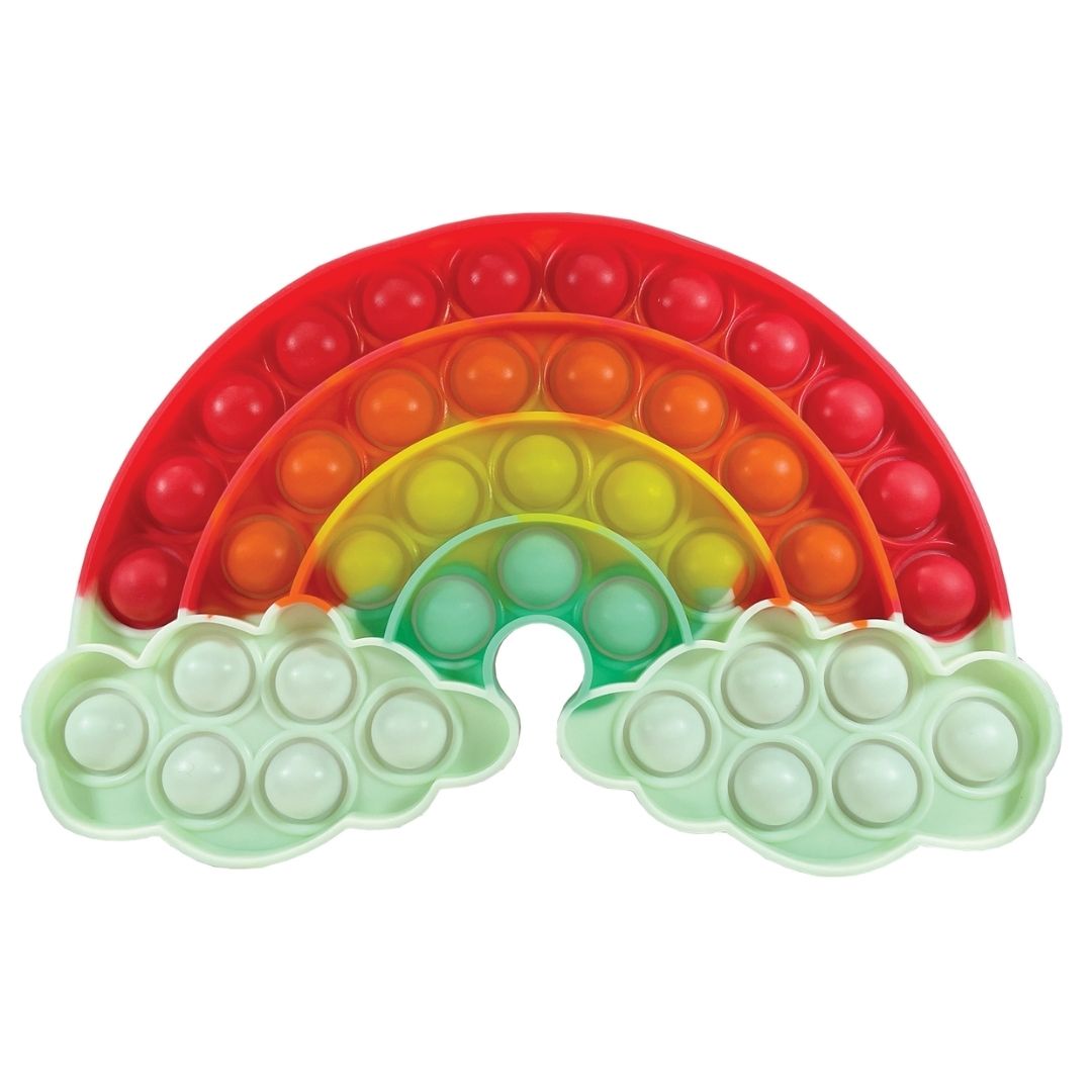 Glow-in-the-Dark Rainbow Popper Toy