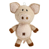 Spunky Pup Woolies Pig Dog Toy