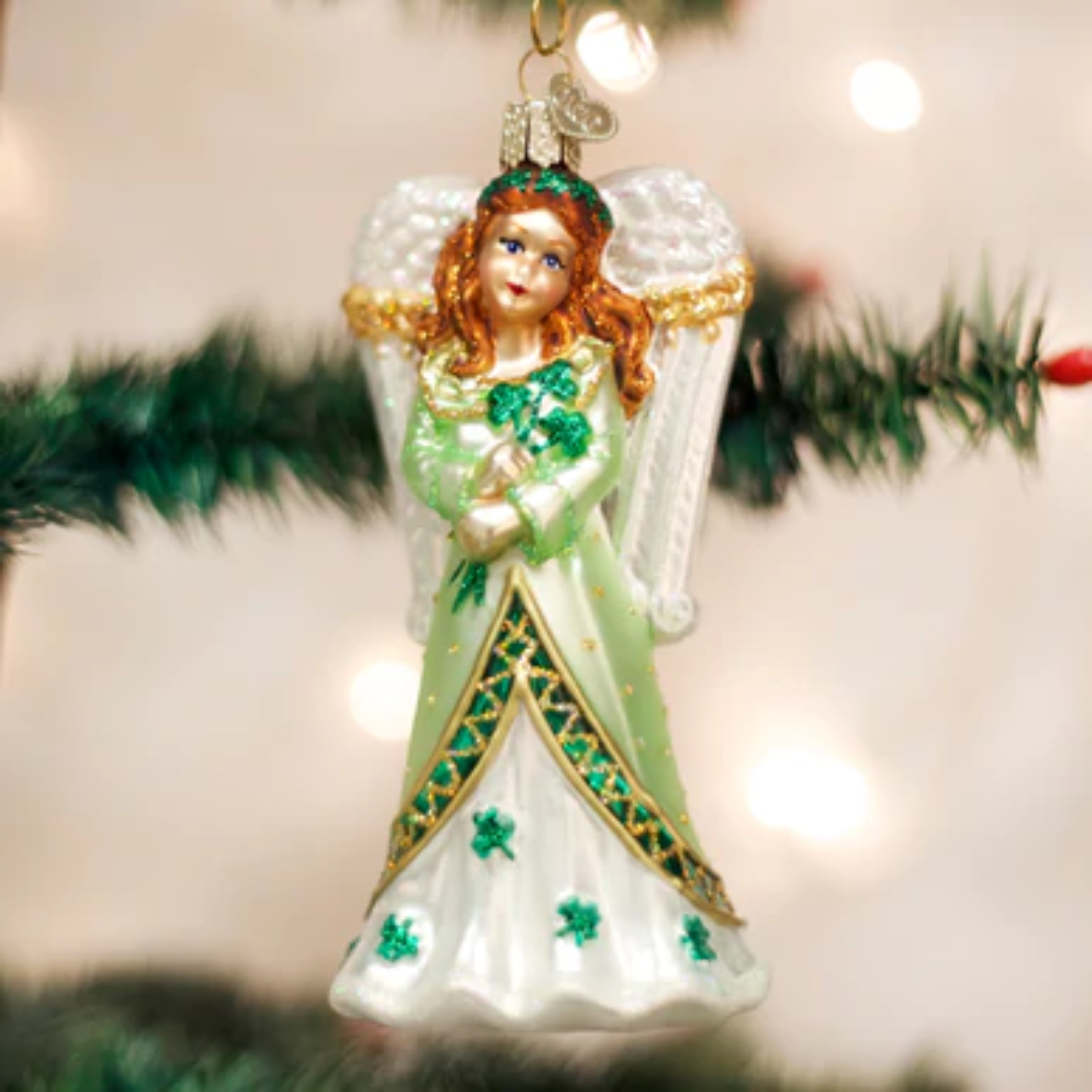 Old World Christmas - Irish Angel Ornament