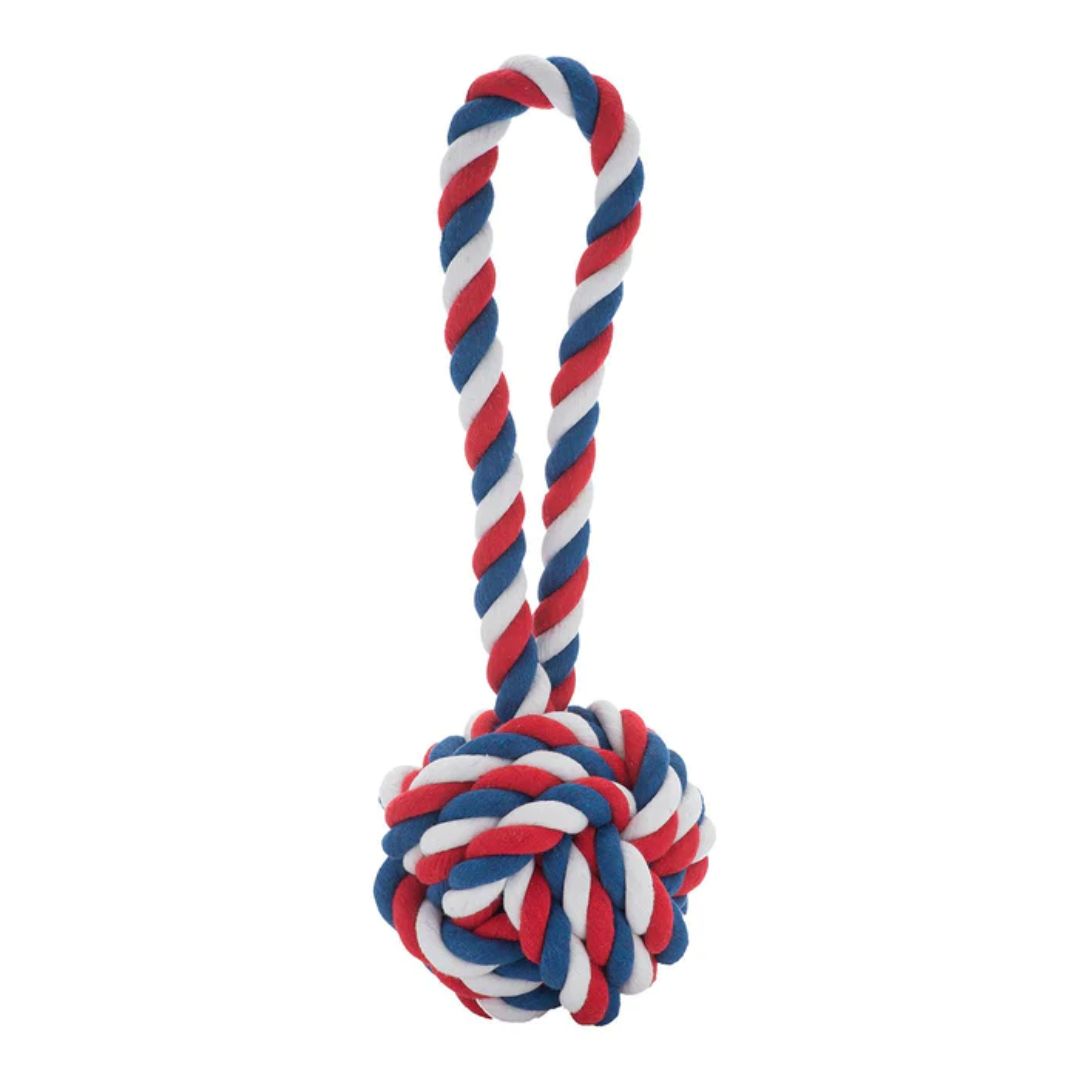 Jax & Bones Red, White, & Blue Knot Rope Dog Toy