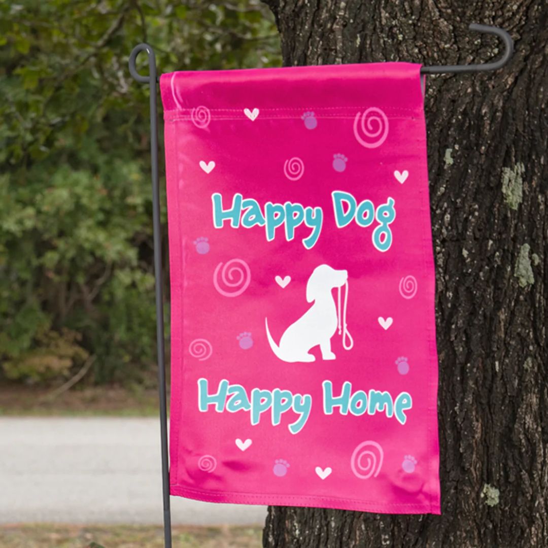 Happy Dog Happy Home Garden Flag