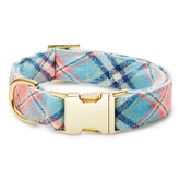 Pastel Plaid Flannel Dog Collar