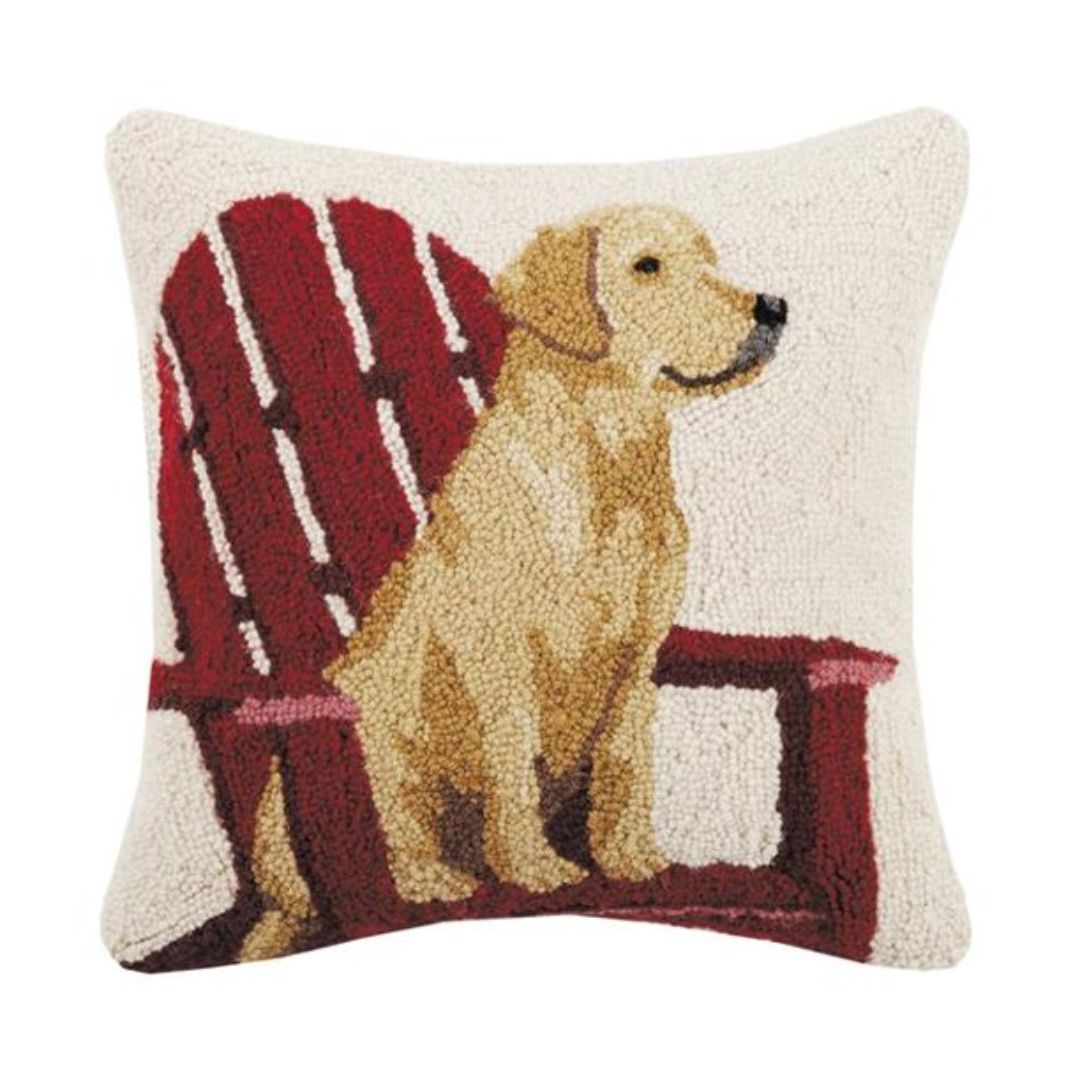 Peking HandiCraft Retriever in Chair Wool Pillow