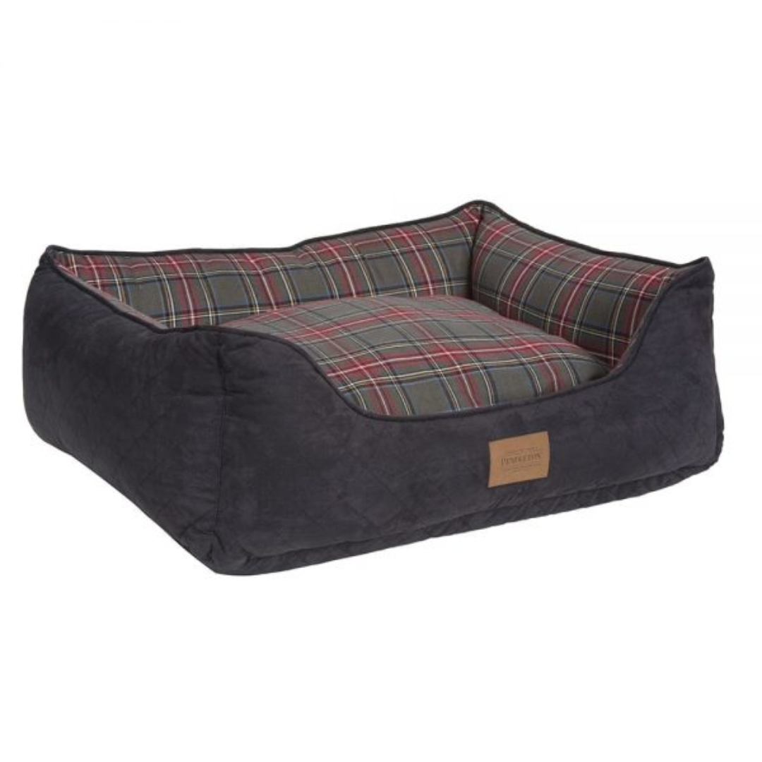 Carolina Pet - Pendleton Pet Grey Stewart Tartan Plaid Kuddler Dog Bed