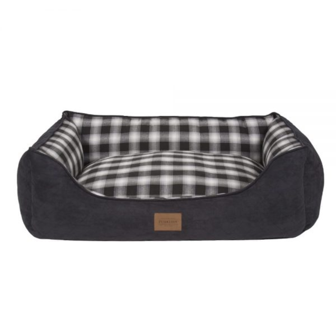 Carolina Pet - Pendleton Pet Charcoal Ombre Plaid Kuddler Dog Bed