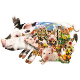 Harvest Pigs Shaped Puzzle