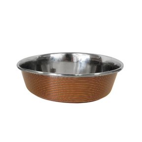 Stainless Steel Striped Deluxe Bowl