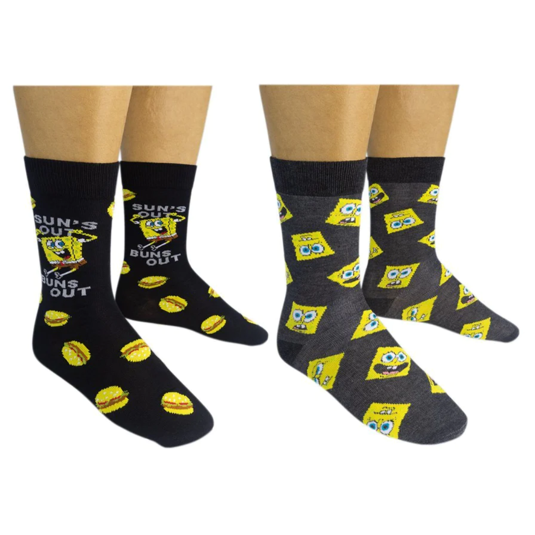 Funatic - Spongebob / Sun's Out Buns Out Socks 2pack