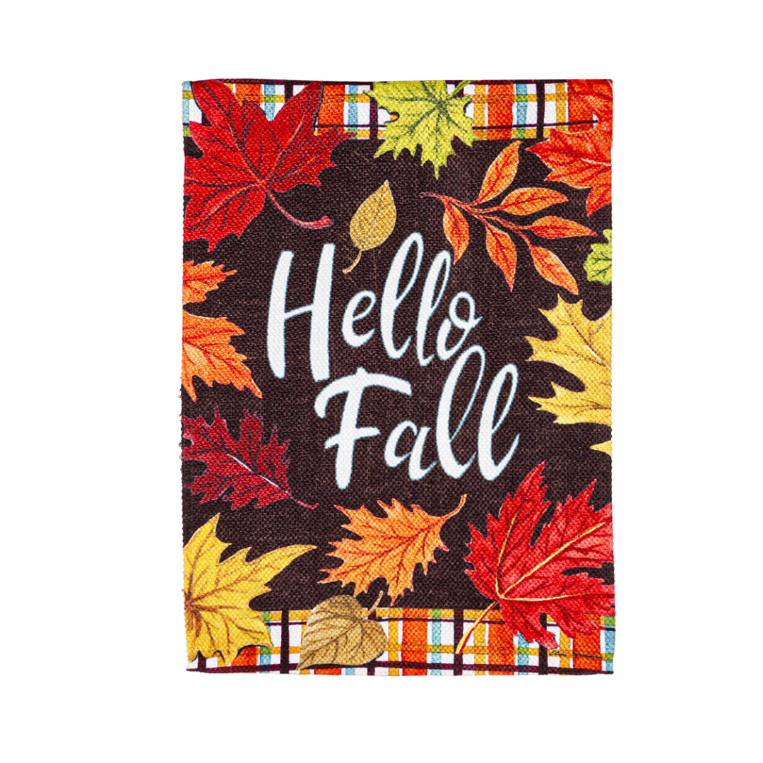 Hello Fall Garden Flag