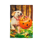 Trick or Treat Puppy Garden Flag