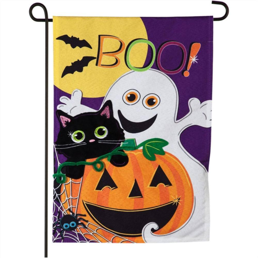 Halloween BOO Garden Flag