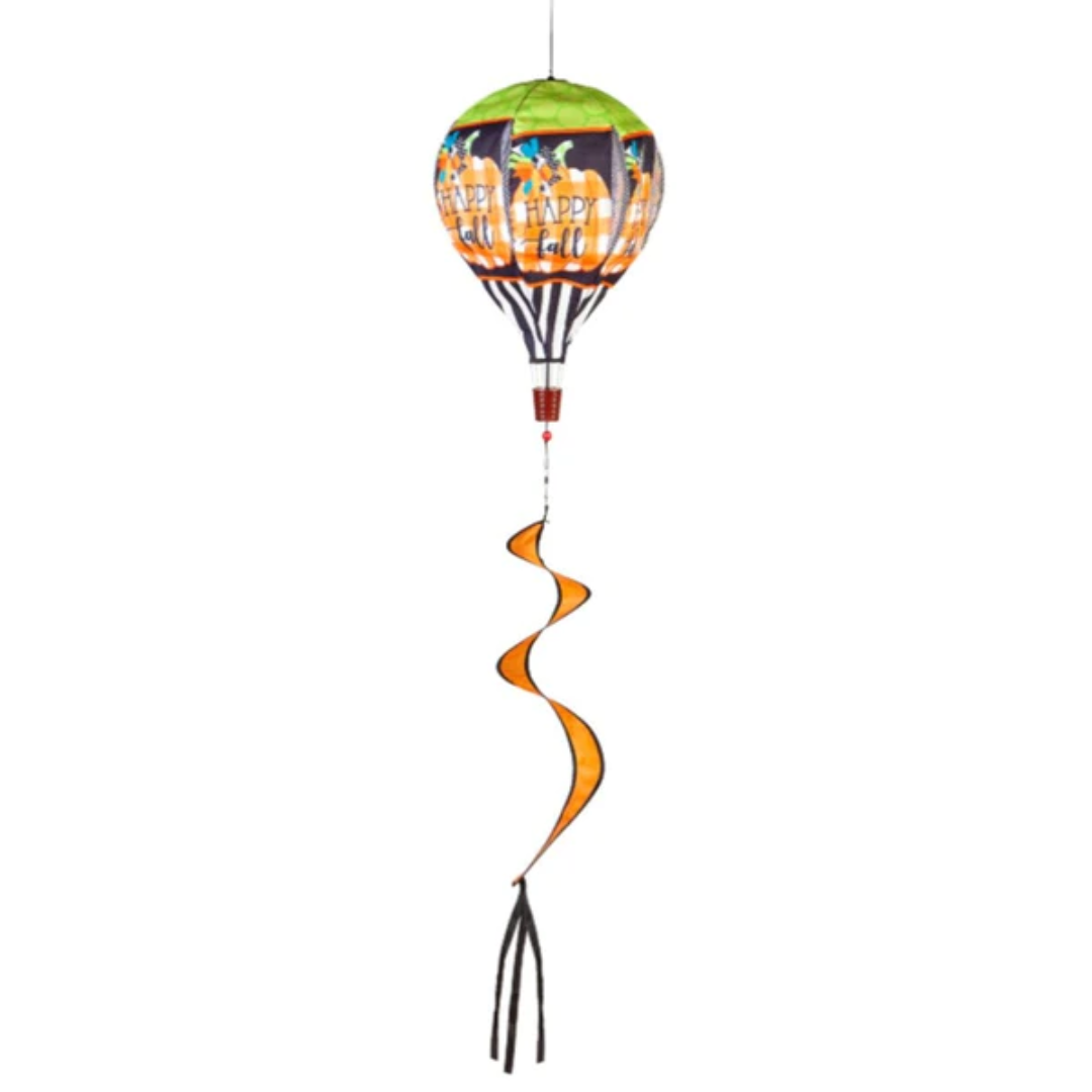 Happy Fall Pumpkin Burlap Balloon Spinner