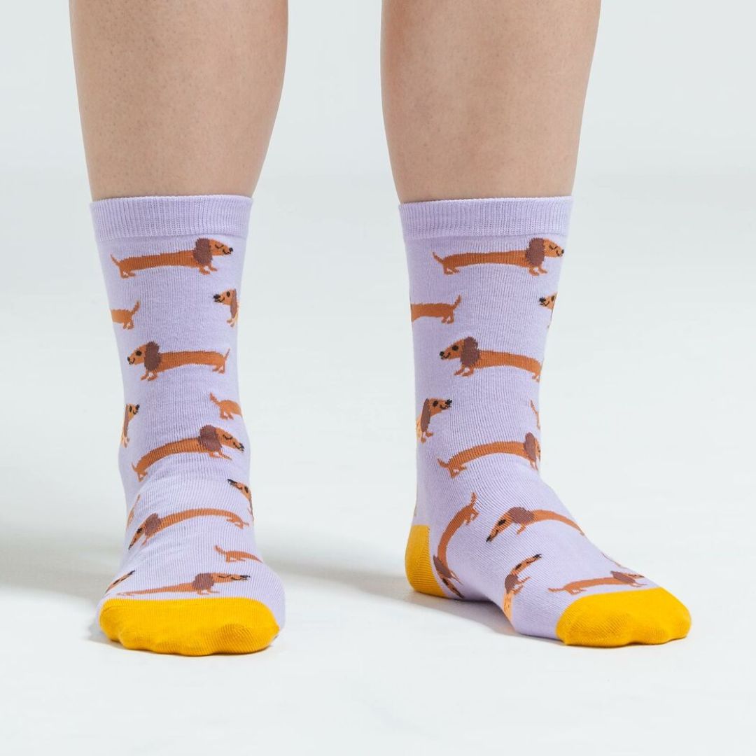 Sock It to Me Hot Dogs Crew Socks