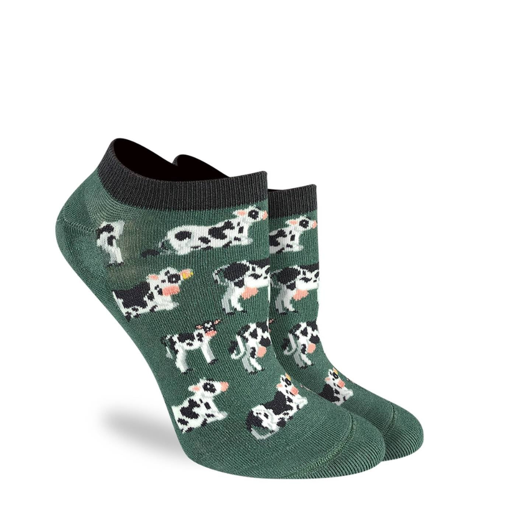 Good Luck Sock - Women's Cows in Field Ankle Socks