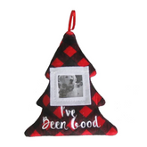 Huxley & Kent - I've Been Good Buffalo Check Ornament