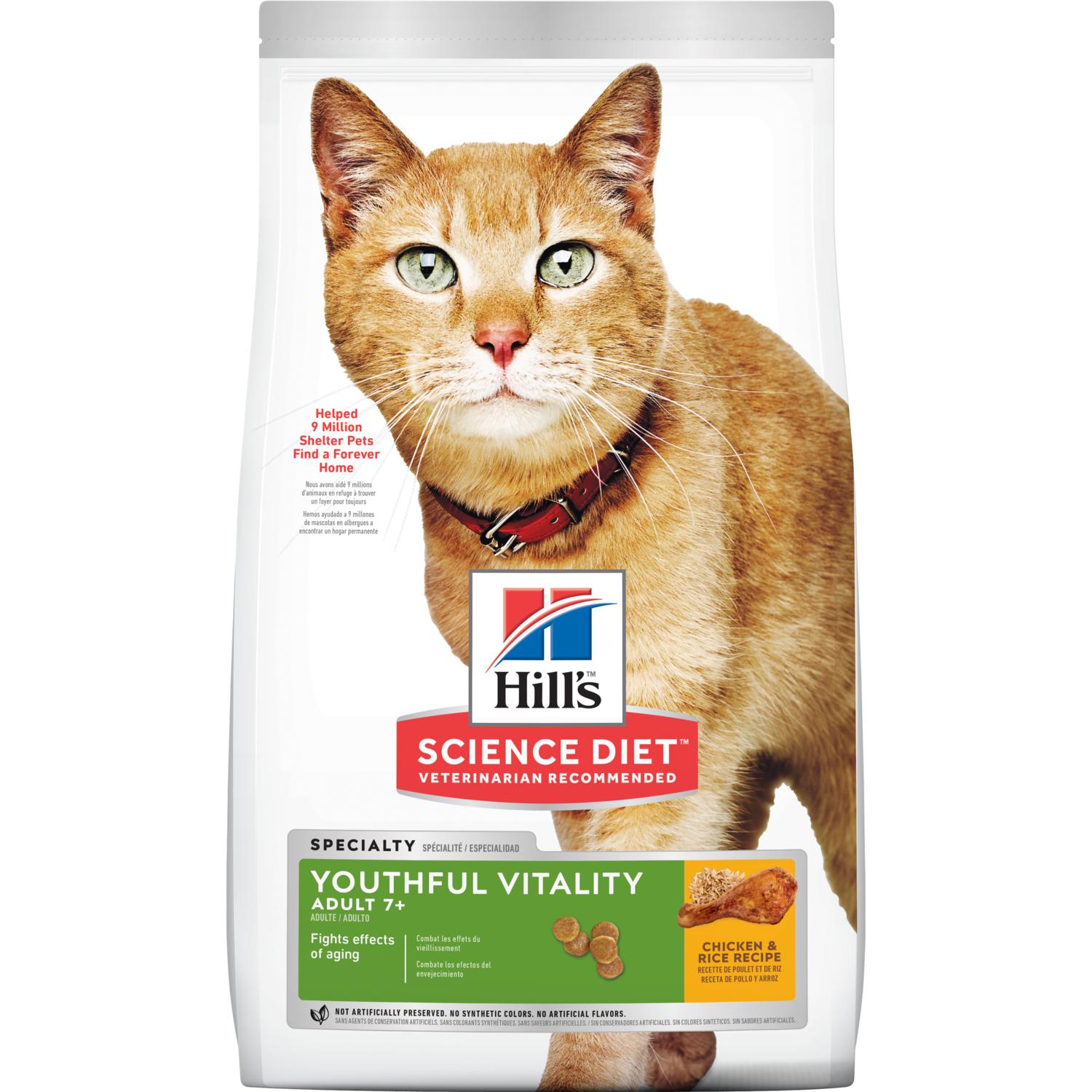 Hill's Science Diet - Youthful Vitality Adult 7+ Dry Cat Food-Southern Agriculture