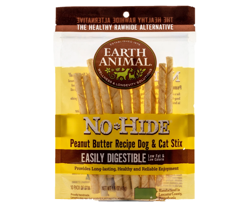 Earth Animal - Peanut Butter No-Hide Stix. Dog Treats.-Southern Agriculture