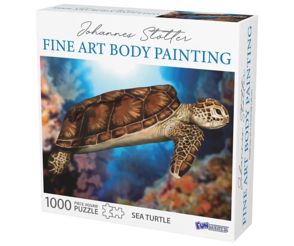 Sea Turtle Puzzle Body Art by Johannes Stotter 1000 Piece-Southern Agriculture