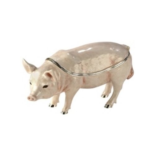 Kubla Crafts Pink Pig Trinket Box-Southern Agriculture