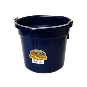 DuraFlex Flat Back Plastic Bucket - 20 quart-Southern Agriculture