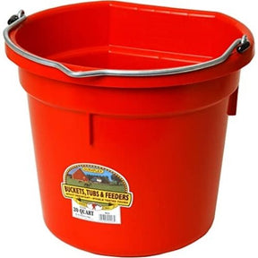 DuraFlex Flat Back Plastic Bucket - 20 quart-Southern Agriculture